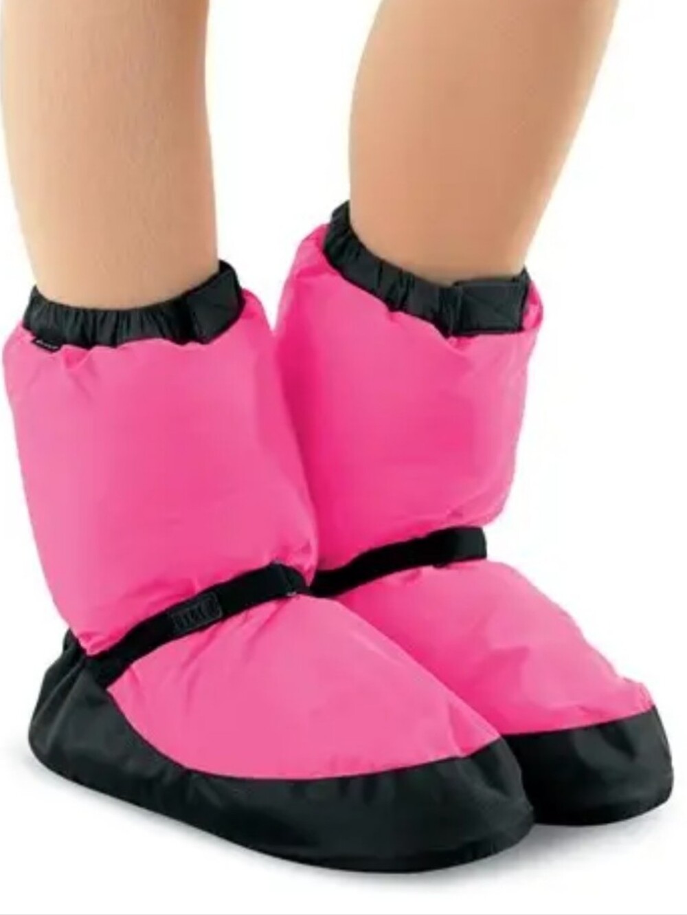 Bloch Kids Pink and Black Warmup Bootie